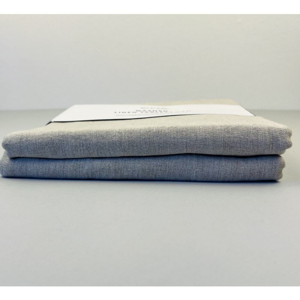 Sur La Table Washed Linen Tablecloth 70x108 Neutral Belgian Flax Handcrafted New - Picture 6 of 7